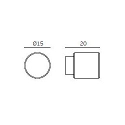 ΠΟΜΟΛΑΚΙ ΕΠΙΠΛΩΝ " WATCH SERIES " Φ15 - ΚΑΝΕΛΑΖ - ΑΝΟΞΕΙΔΩΤΟ - ΧΑΛΚΙΝΟ MAT PVD
