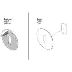 ΕΠΙΣΤΟΜΙΑ ΜΕΣΟΠΟΡΤΑΣ - LESS IS MORE 2 - RP01N - ΑΝΟΞΕΙΔΩΤΑ - CHOCOLATE MAT PVD - ΖΕΥΓΑΡΙ