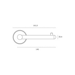 ΧΑΡΤΟΘΗΚΗ "BRANCH SERIES" ΑΝΟΞΕΙΔΩΤΗ - ΧΡΥΣΟ ΜΑΤ PVD