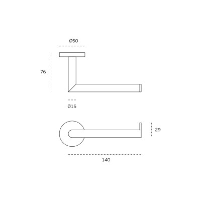 ΧΑΡΤΟΘΗΚΗ - ANGULO - INOX 304 - ΜΑΥΡΟ ΜΑΤ PVD