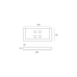 ΕΠΙΤΟΙΧΗ ΣΑΠΟΥΝΟΘΗΚΗ / ΡΑΦΙ "QUADRO SERIES" - ΑΝΟΞΕΙΔΩΤΗ - INOX MAT