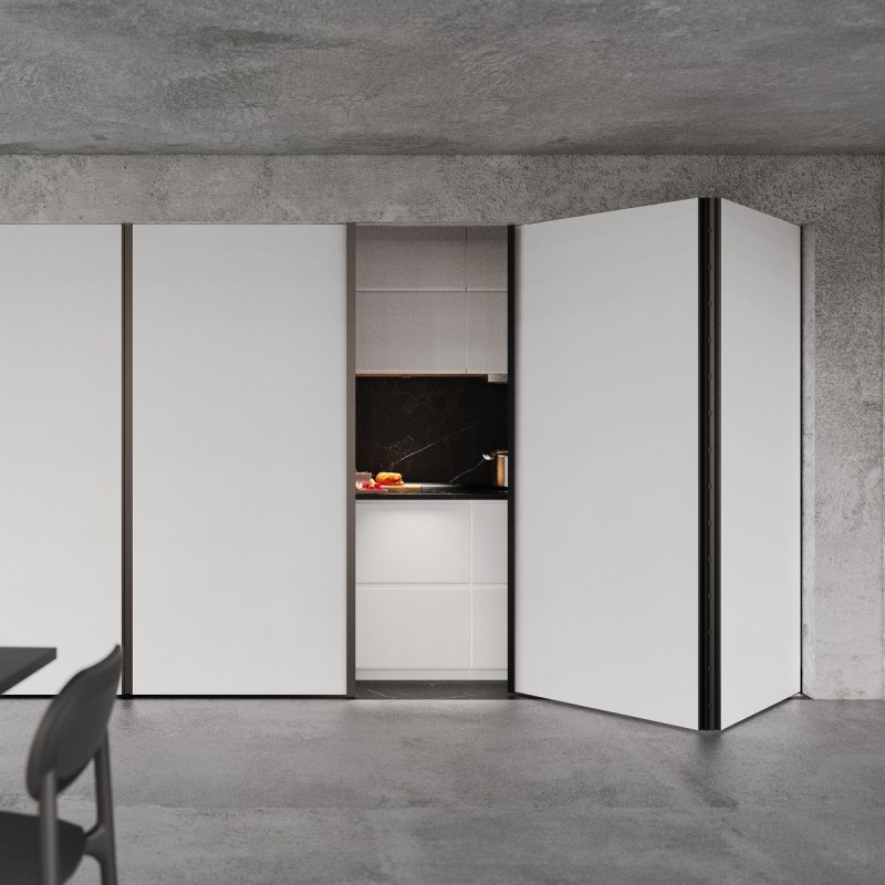 ΟΛΟΚΛΗΡΟΜΕΝΟ ΣΕΤ ΔΥΟ(2) + ΔΥΟ(2) ΣΠΑΣΤΩΝ ΠΟΡΤΩΝ ΜΕ ΣΥΣΤΗΜΑ SOFT CLOSE - ΦΑΡΔΟΣ ΕΩΣ 2000mm