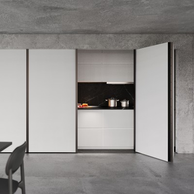 ΟΛΟΚΛΗΡΟΜΕΝΟ ΣΕΤ ΔΥΟ(2) + ΔΥΟ(2) ΣΠΑΣΤΩΝ ΠΟΡΤΩΝ ΜΕ ΣΥΣΤΗΜΑ SOFT CLOSE - ΦΑΡΔΟΣ ΕΩΣ 2000mm