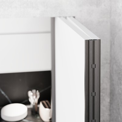 ΟΛΟΚΛΗΡΟΜΕΝΟ ΣΕΤ ΔΥΟ(2) + ΔΥΟ(2) ΣΠΑΣΤΩΝ ΠΟΡΤΩΝ ΜΕ ΣΥΣΤΗΜΑ SOFT CLOSE - ΦΑΡΔΟΣ ΕΩΣ 2000mm