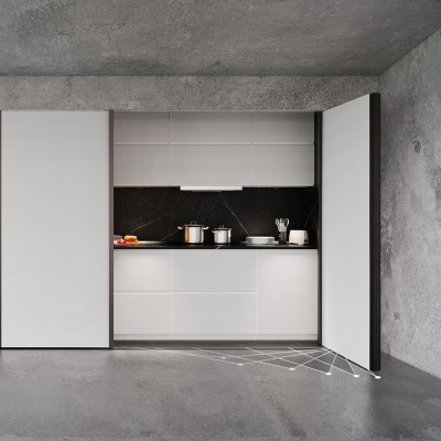 ΟΛΟΚΛΗΡΟΜΕΝΟ ΣΕΤ ΔΥΟ(2) + ΔΥΟ(2) ΣΠΑΣΤΩΝ ΠΟΡΤΩΝ ΜΕ ΣΥΣΤΗΜΑ SOFT CLOSE - ΦΑΡΔΟΣ ΕΩΣ 2000mm