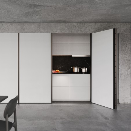 ΟΛΟΚΛΗΡΟΜΕΝΟ ΣΕΤ ΔΥΟ (2) ΣΠΑΣΤΩΝ ΠΟΡΤΩΝ ΜΕ ΣΥΣΤΗΜΑ SOFT CLOSE - ΦΑΡΔΟΣ ΕΩΣ 2000mm