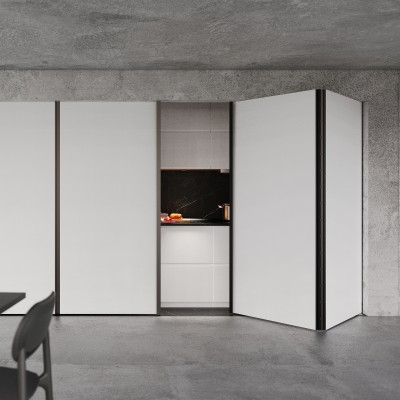 ΟΛΟΚΛΗΡΟΜΕΝΟ ΣΕΤ ΔΥΟ (2) ΣΠΑΣΤΩΝ ΠΟΡΤΩΝ ΜΕ ΣΥΣΤΗΜΑ SOFT CLOSE - ΦΑΡΔΟΣ ΕΩΣ 2000mm