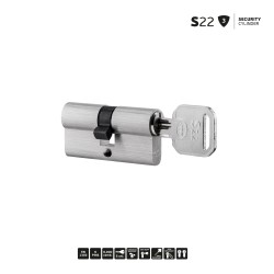 ΚΥΛΙΝΔΡΟΣ ΑΣΦΑΛΕΙΑΣ S22 31,5x50mm - ΙΝΟΧ ΜΑΤ