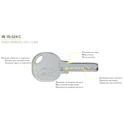 ΚΛΕΙΔΙ ΑΓΡΑΦΟ S20 - ΝΙΚΕΛ ΜΑΤ