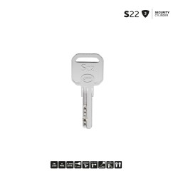 ΚΛΕΙΔΙ ΑΓΡΑΦΟ S22 - ΝΙΚΕΛ ΜΑΤ