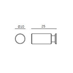 ΠΟΜΟΛΑΚΙ ΕΠΙΠΛΩΝ " WATCH SERIES " Φ10 - ΚΑΝΕΛΑΖ - ΑΝΟΞΕΙΔΩΤΟ - INOX ΜΑΤ