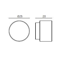 ΠΟΜΟΛΑΚΙ ΕΠΙΠΛΩΝ " WATCH SERIES " Φ25 - ΚΑΝΕΛΑΖ - ΑΝΟΞΕΙΔΩΤΟ - INOX MAT