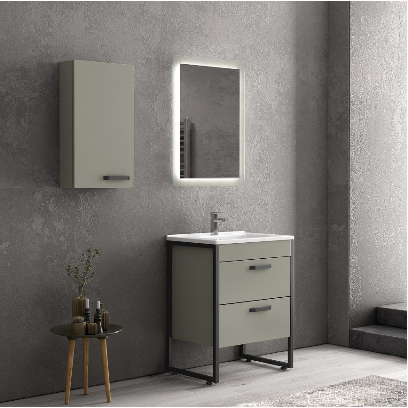 ΕΠΙΠΛΟ IKAROS 65 ΜΕ 2 ΣΥΡΤΑΡΙΑ - GRIGIO OLIO (65x45cm)