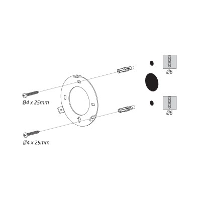 ΡΥΘΜΙΖΟΜΕΝΟΣ ΕΠΙΤΟΙΧΟΣ ΚΑΘΡΕΠΤΗΣ LED ΜΕ ΔΙΑΚΟΠΤΗ ΑΦΗΣ ΚΑΙ ΜΕΓΕΝΘΥΝΣΗ Χ3 - ΜΑΥΡΟ ΜΑΤ