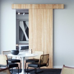 ΜΗΧΑΝΙΣΜΟΣ ΣΥΡΟΜΕΝΗΣ ΠΟΡΤΑΣ "ΗΑΝΚ" ΜΕ 2 ΦΡΕΝΑ (SOFT CLOSE) - KIT - 2000mm