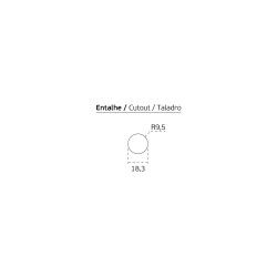 ΡΟΖΕΤΑ ΠΟΜΟΛΟΥ ΚΡΥΦΗ - EVEN LESS LIGHT VERSION - ΟΡΘΟΓΩΝΙΑ - ΑΝΟΞΕΙΔΩΤΗ - INOX MAT - ΖΕΥΓΑΡΙ