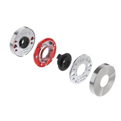 ΡΟΖΕΤΑ ΠΟΜΟΛΟΥ RC08M - ΑΝΟΞΕΙΔΩΤΗ - INOX ΜΑΥΡΟ ΜΑΤ PVD - ΖΕΥΓΑΡΙ