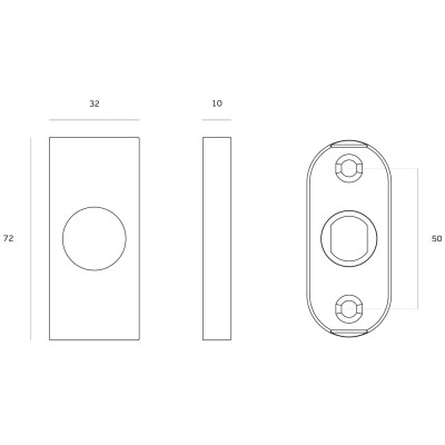 ΡΟΖΕΤΑ ΠΟΜΟΛΟΥ ΟΡΘΟΓΩΝΙΑ ΜΕ ΕΠΑΝΑΦΟΡΑ - ΑΝΟΞΕΙΔΩΤΗ - INOX MAT - ΖΕΥΓΑΡΙ